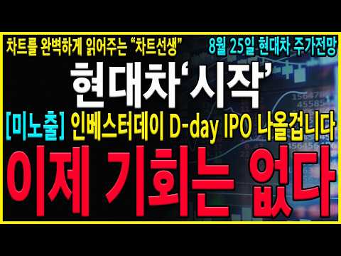 [현대차 주가 전망] "긴급" 내일 보스턴다이나믹스 <strong>IPO</strong> 발표가능성 높다! 지금이 자금조달이 가장 필요한 순간! 절대 이 타이밍을 놓치지 않을 겁니다! #현대차#현대오토에버