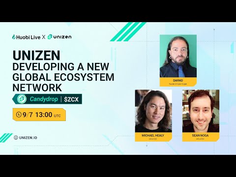 Huobi Live – Airdrop | $ZCX Unizen Ecosystem Network