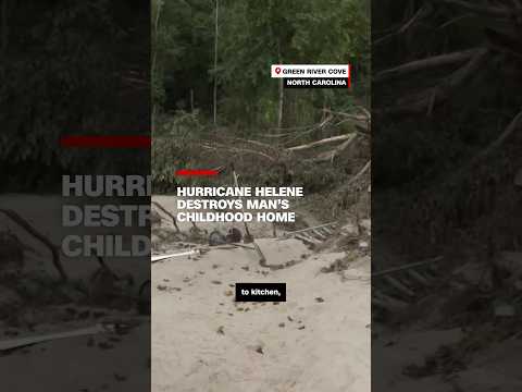 Hurricane Helene destroys man’s childhood home