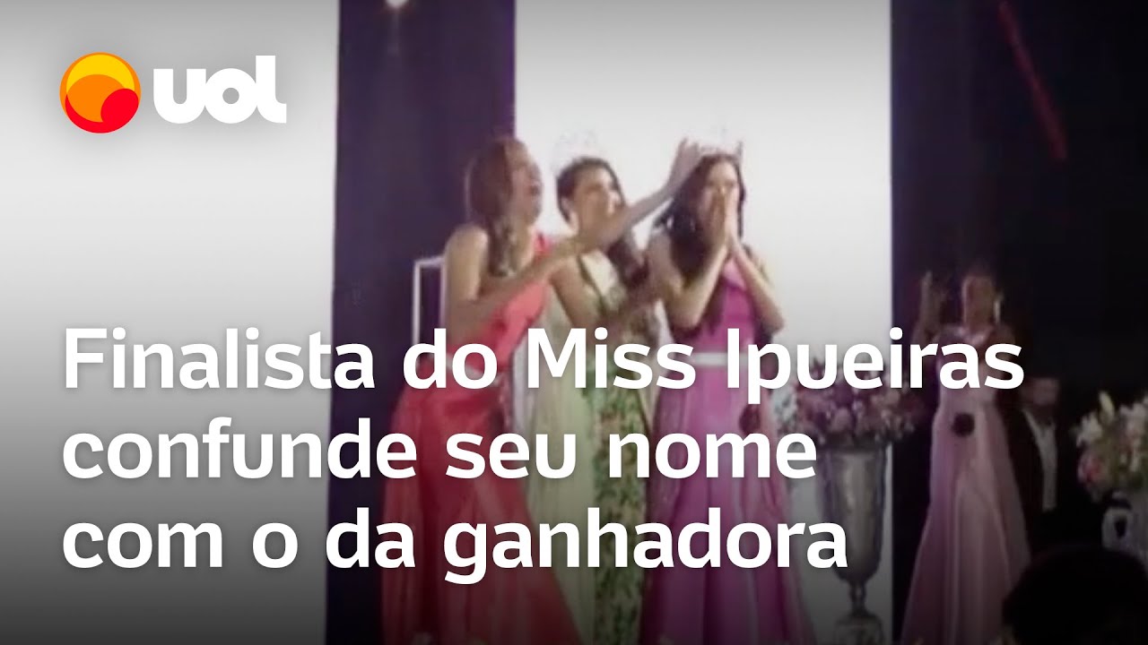 Finalista do Miss Ipueiras confunde seu nome com o da ganhadora veja vídeo
