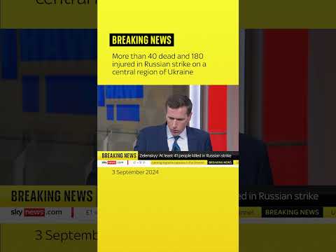 More than 40 dead and 180 injured in Russian strike on Ukraine