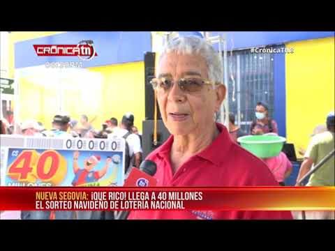 ¡Que rico! Llega a 40 millones el sorteo navideño de Lotería Nacional - Nicaragua