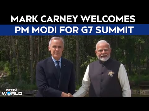 PM Modi At G7 Summit | Canada's Mark Carney Welcomes PM Modi For G7 Summit