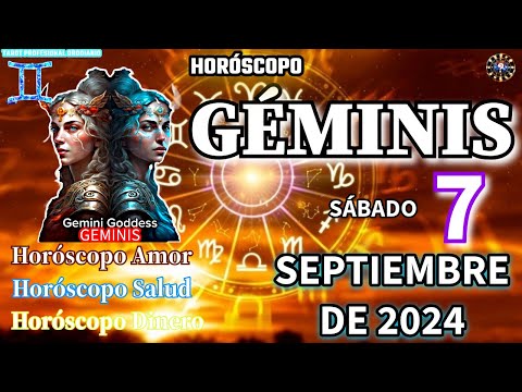 Horóscopo De Hoy  Géminis  7 De Septiembre De 2024 Amor + Salud