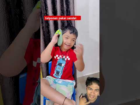 telponan pakai sandal⁉️ #shorts