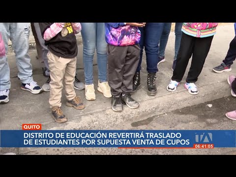 Distrito de Educación revertirá el traslado de los estudiantes de la Unidad Educativa San Gabriel