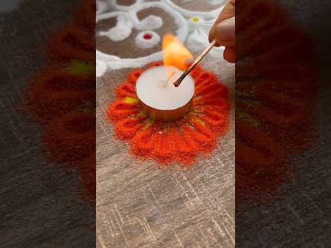 Border Rangoli Tulsi Vivah🌿तुळशीच्या बाजूने काढण्यासाठी सोपी आणि सुंदर रांगोळी  #shorts #tulsivivah