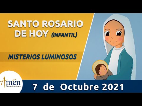 Santo Rosario Infantil de hoy l Jueves 7 Octubre 2021 l Misterios Luminosos  l Padre Carlos Yepes - Salmo da Bíblia