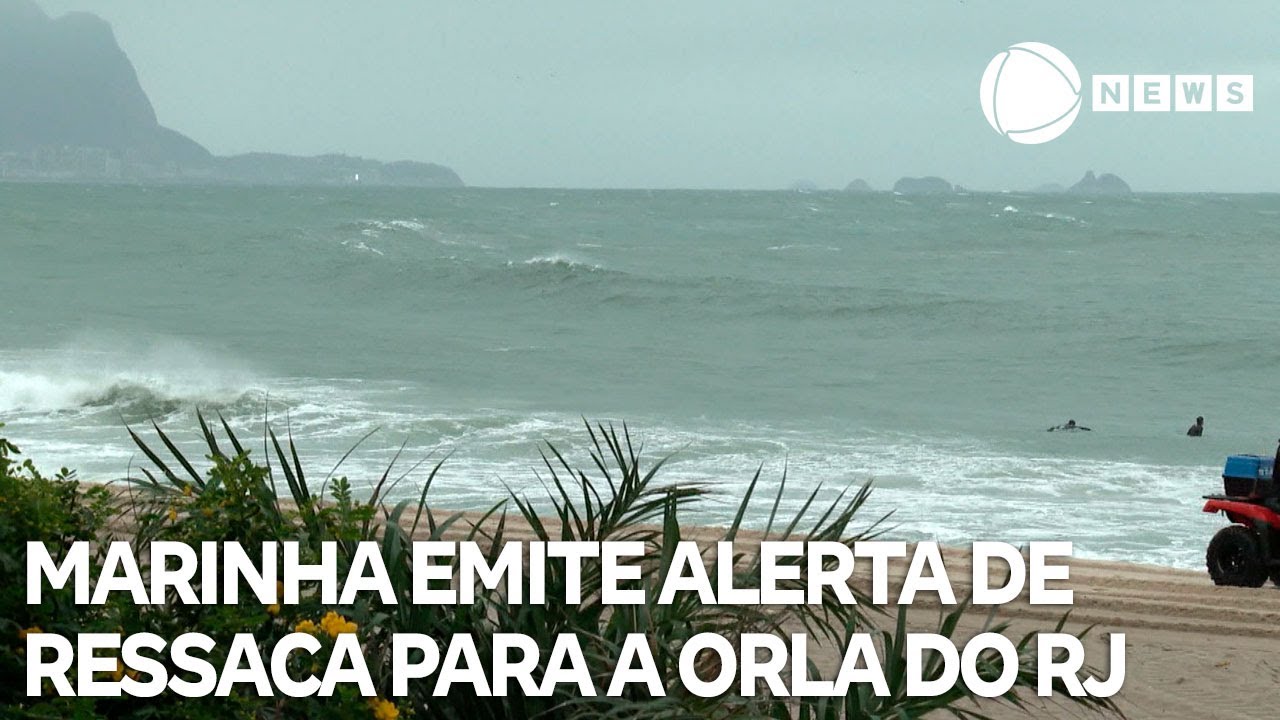 Marinha emite alerta de ressaca para a orla do RJ