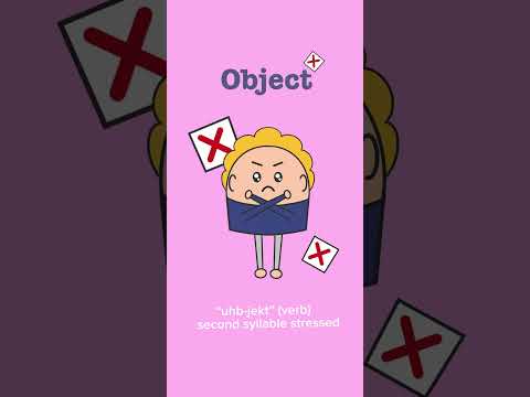 English Pronunciation Training “object vs. object” #pronunciation #esl #english #verb #noun #vowels