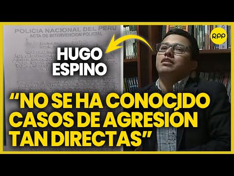 La vida de colaborador eficaz de  Hugo Espino está en riesgo
