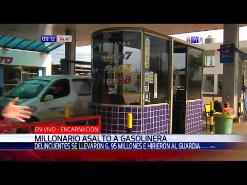 Millonario atraco a gasolinera en Encarnación