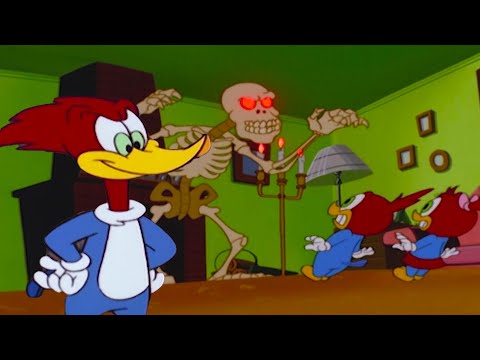 Terrified Twins! | 1 Hour of Halloween Episodes 🎃 | Woody Woodpecker