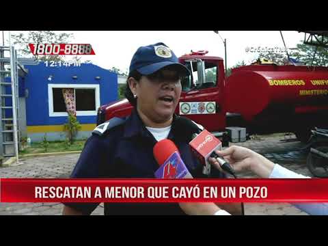 Brindan detalles sobre rescate a menor en pozo de San Rafael del Sur - Nicaragua