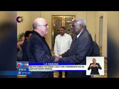 Cuba: Intercambió Esteban Lazo con congresistas de Estados Unidos