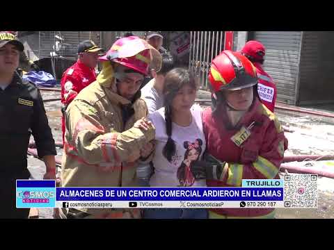 Trujillo: almacenes de un centro comercial ardieron en llamas