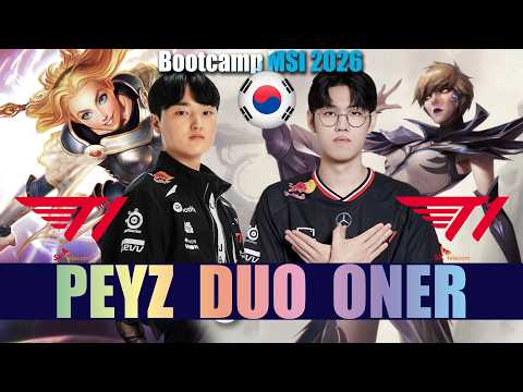 T1 Peyz + T1 Oner Duo Bot - LUX APC, CAMILLE Support - Patch 26.13 KR Ranked | lolrec