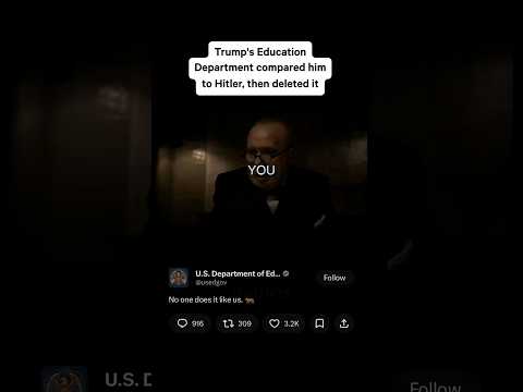 Education Department Just Roasted Trump