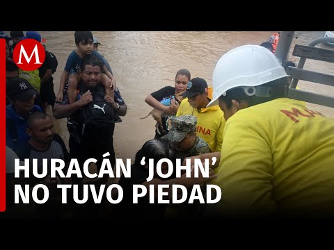 Recorrido por Guerrero: Los daños del huracán 'John' desde la Costa Chica hasta Acapulco