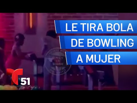 Mujer le arroja bola de bowling a otra durante pelea en Miami