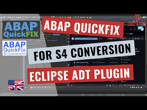 Quickfix for SAP S4/HANA Conversion – Eclipse ADT Addon [english]