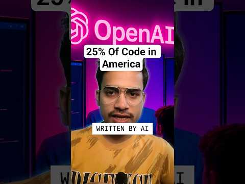 25% Of The Code in America is Written by AI #america #cursor #windsurf