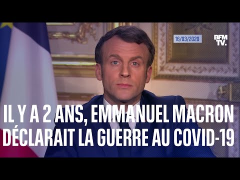 Il y a deux ans, Emmanuel Macron déclarait la guerre au Covid-19