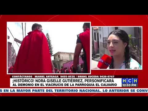 Histórico | Una mujer personificará al demonio en el viacrucis de la parroquia El Calvario en TGU