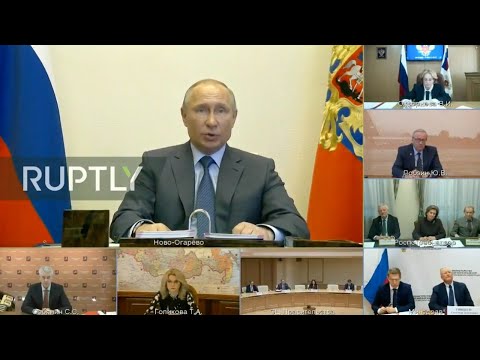 REFEED/LIVE: Putin opens meeting on coronavirus situation in Russia ENGLISH