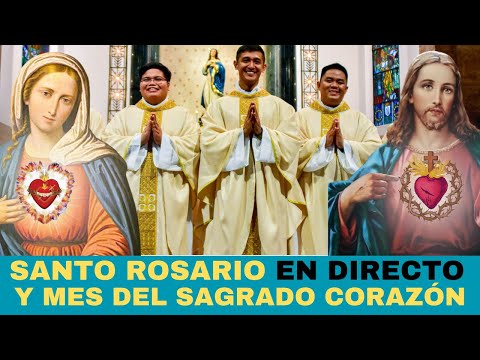 Santo Rosario en vivo. Por los sacerdotes. Mes del Sagrado Corazón de Jesús. 25 de junio de 2024