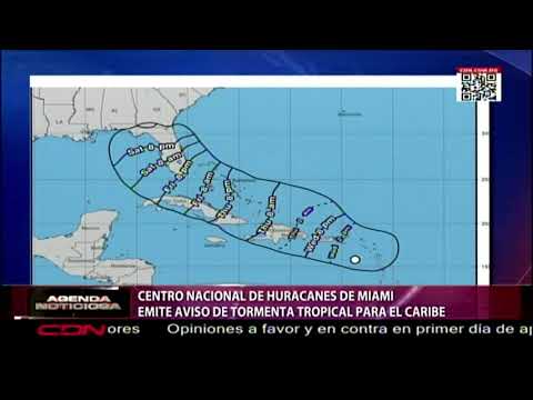 Centro Nacional de huracanes de Miami emite aviso de tormenta tropical para el Caribe