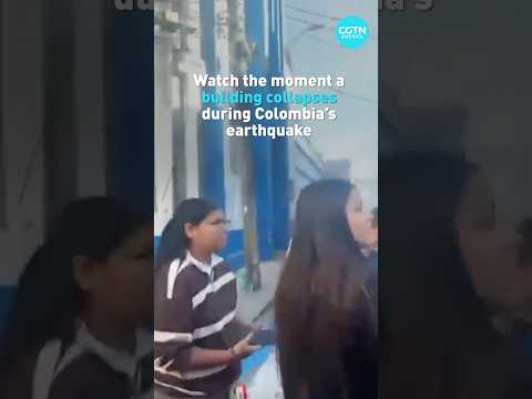 Buildings collapse in Colombia amid deadly earthquake