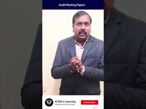 Audit Working Papers – #Shortvideo – #auditing  – #bishalsingh -Video@51