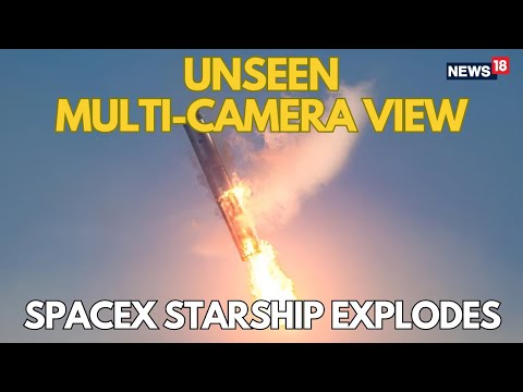 LIVE: SpaceX’s Starship Explodes In Space | Debris Rain Over Caribbean | Multi-Camera View | N18G