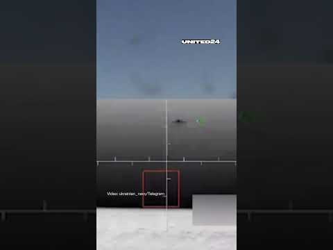 Ukrainian Naval <strong>Drone</strong> <strong>With</strong> a Mounted Turret Shot Down Russian <strong>Drone</strong> #warinukraine