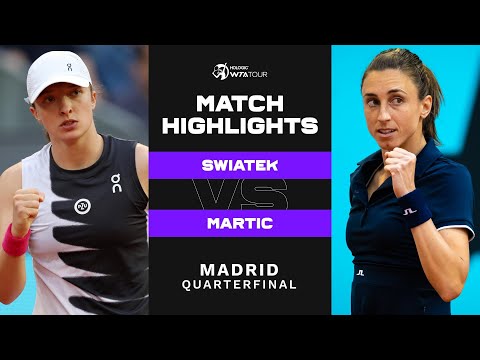 Iga Swiatek vs. Petra Martic | 2023 Madrid Quarterfinal | WTA Match Highlights