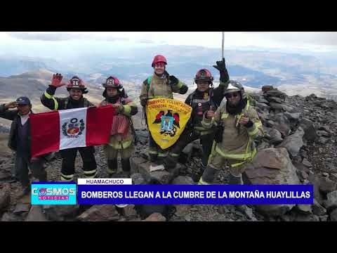 Huamachuco: Bomberos llegan a la cumbre de la montaña Huaylillas
