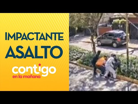 IMPACTANTE IMAGEN: Joven fue abordado por 4 delincuentes en Las Condes  - Contigo en la Mañana