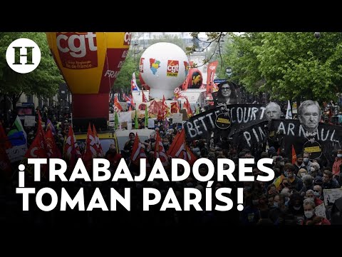 Día del Trabajo | París, Francia, reporta protestas y enfrentamientos para exigir mejoras salariales