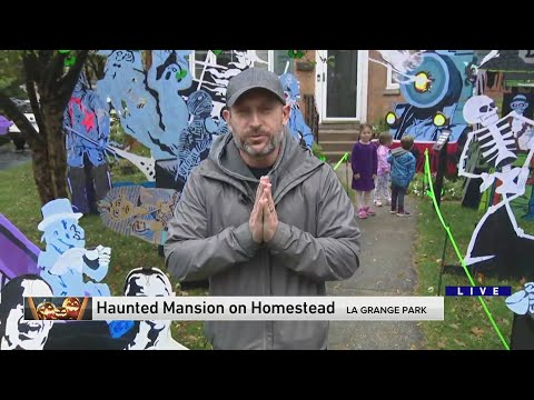 Must-See Halloween Houses 2024: Haunted Mansion on Homestead in La Grange Park