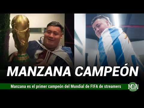 MANZANA SALIÓ CAMPEÓN del primer MUNDIAL de FIFA de STREAMERS
