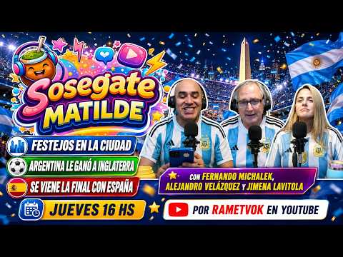 🎙️⚽ Hoy en SOSEGATE MATILDE se vive con la celeste y blanca 🇦🇷✨