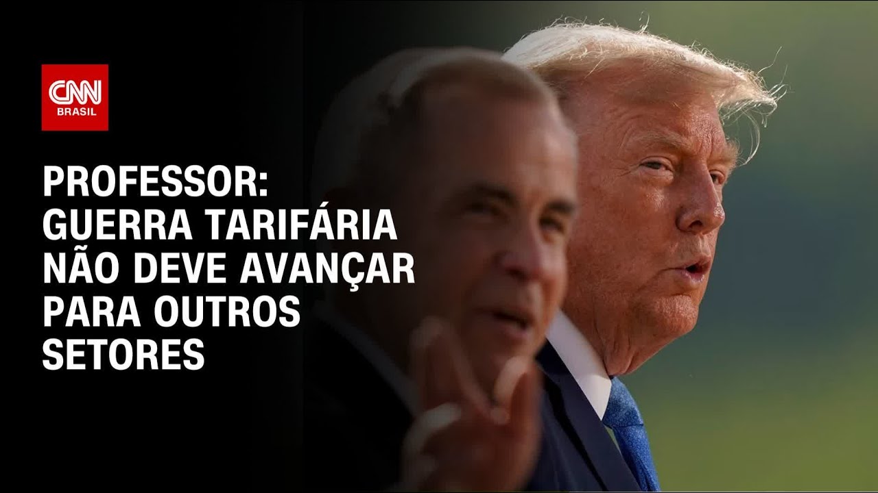 Guerra tarifária não deve avançar para outros setores, diz professor | AGORA CNN
