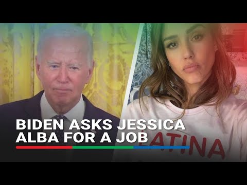 Joe Biden asks Jessica Alba for a job | ABS-CBN News