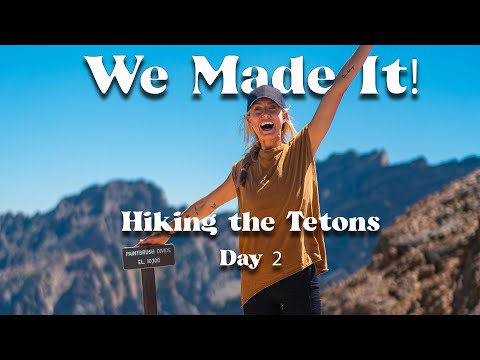 We Made it! Hiking to Paintbrush Divide in the Tetons