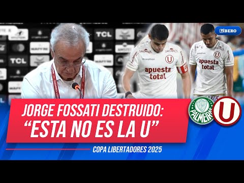 FOSSATI consternado por el rendimiento de sus jugadores tras la goleada que recibió UNIVERSITARIO