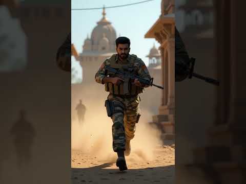 indian soldier saves temple ornaments from attackers #ai #army #shortsfeed #indianarmy #shortsfeed