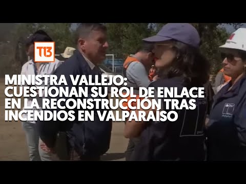 Incendios en Valparaíso: cuestionan a Vallejo por dejar rol de enlace