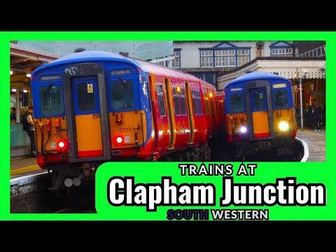 EVENING PEAK South Western Trains at Clapham Junction, SWML - 10.4.24