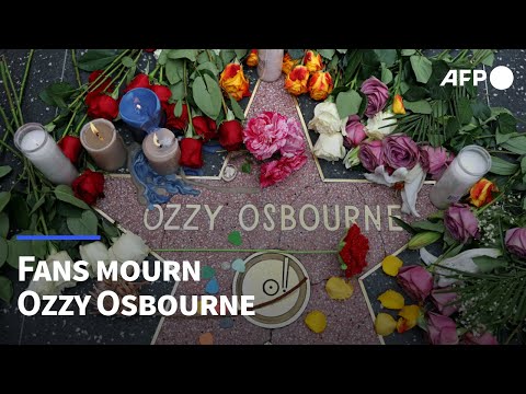 Fans mourn Ozzy Osbourne beside his Hollywood star | AFP